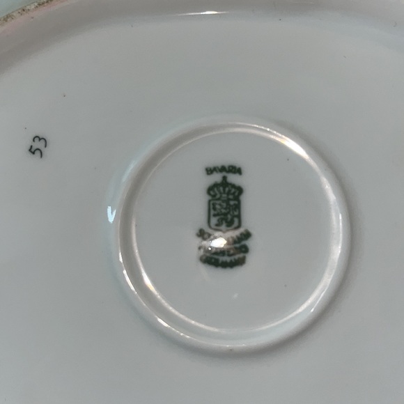 Vintage Schumann Arzberg Bavaria Hand-painted WILD ROSE Oval Relish/Celery Dish. - Picture 5 of 10